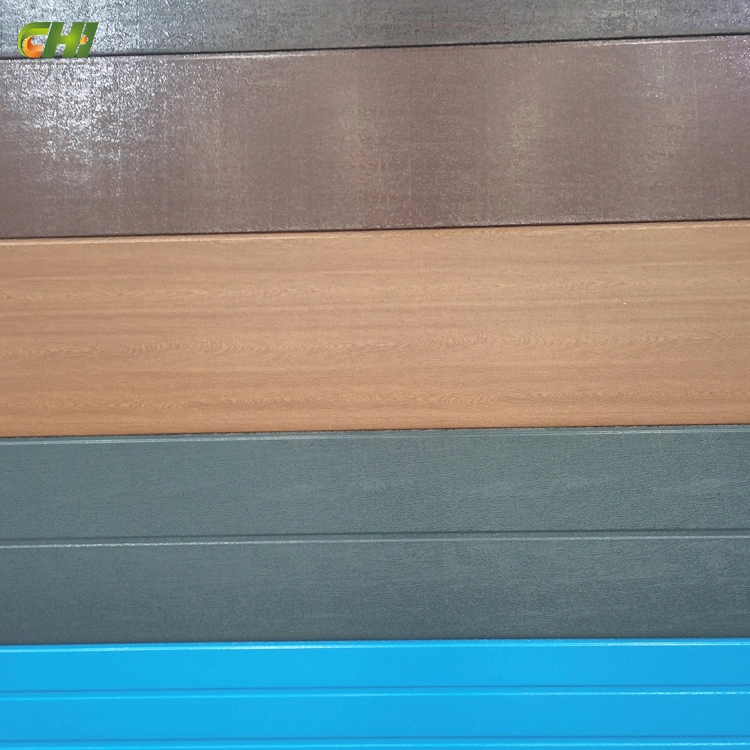 Aluminum Polyurethane Steel PVC Fiber Panel Garage Door Lowes Panel 40mm PVC Sandwich Panel for Garage Doors