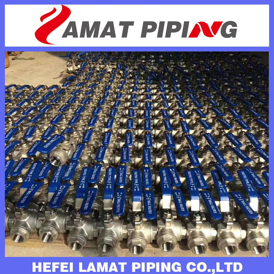 SS304/SS316 Stainless Steel Bsp NPT Threaded Globe Valve