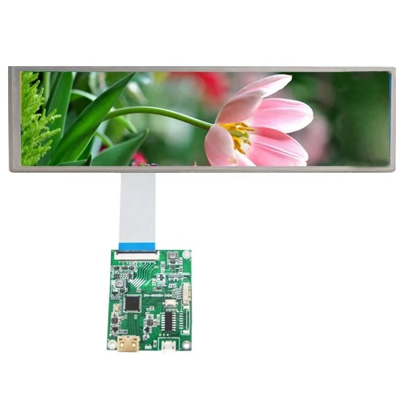 Indoor Digital Shelf Edge Screen Stretched 10.4 Inch TFT Stretch Bar LCD Display for Supermarket