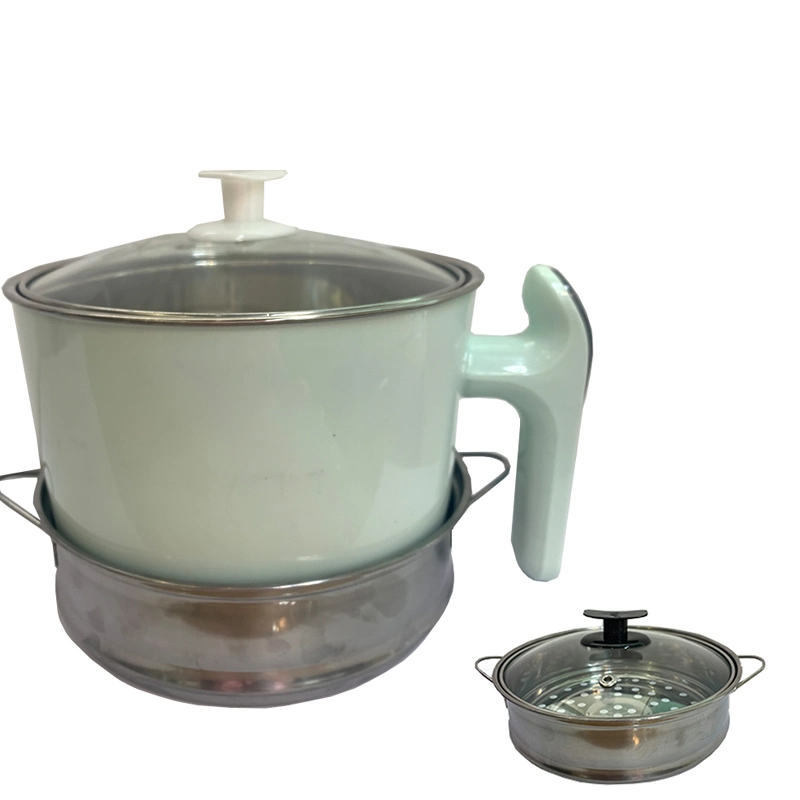 Panela eléctrica estilo panela panela panela panela panela panela Mini panela a vapor multicooker com vidro Copo medidor de arroz e placa de aço inoxidável a vapor da tampa