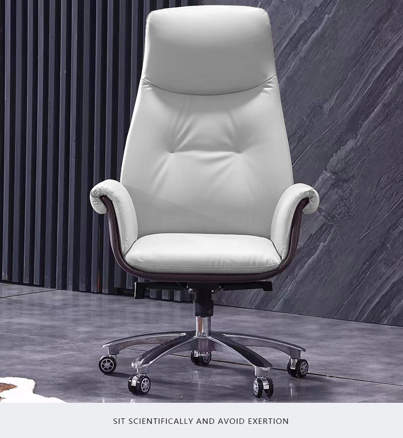 Liyu Ergonomic Executive Office Chair Leather Executive Chair Luxury Office Height Adjustable Chair