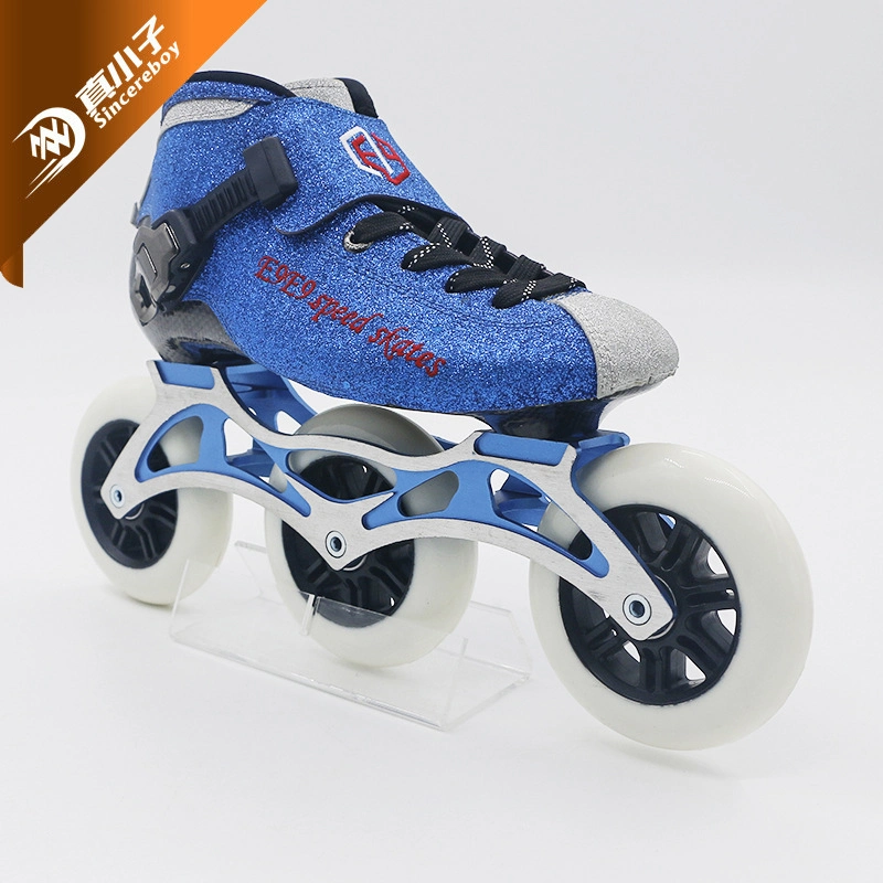 Wholesale/Supplier Men Women Popular Big Wheel Carbon Fiber Durable Racing Ice Inline Speed Skating Roller Shoes for Adult