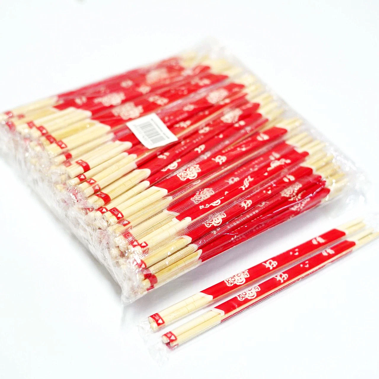 Eco Friendly Full Paper Wrapped Round Twins Chopsticks Tensoge Disposable Chopsticks Bamboo