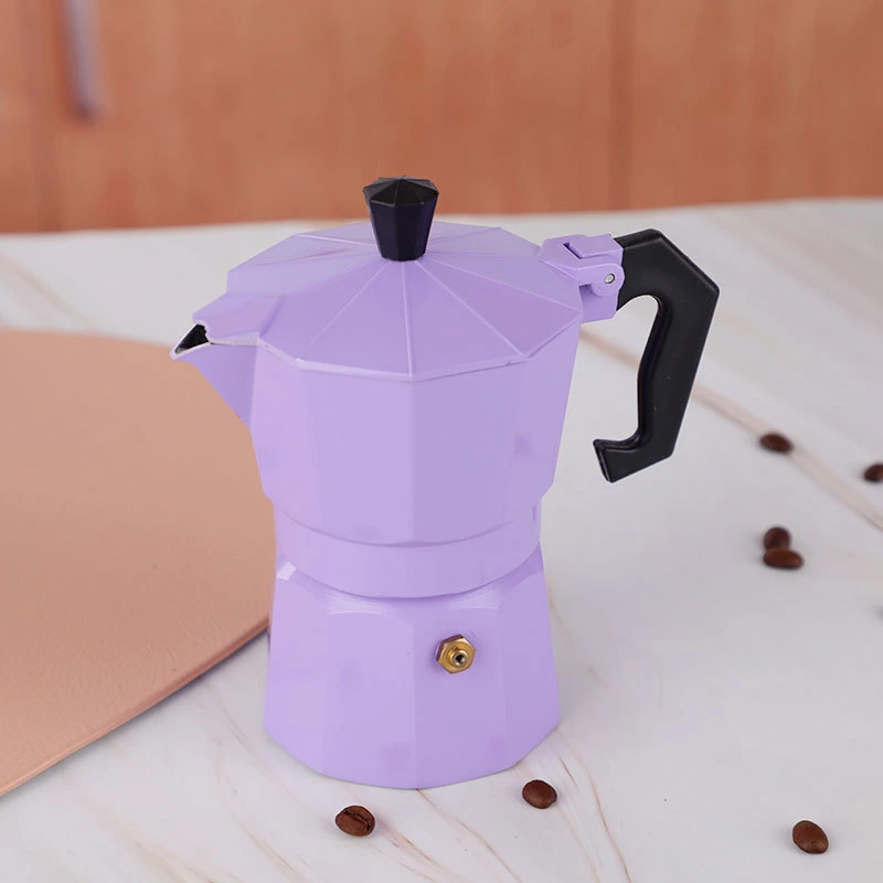 50ml-350ml Custom Logo Aluminum Moka Pot Espresso Coffee Maker Stovetop Percolator Mocha Maker