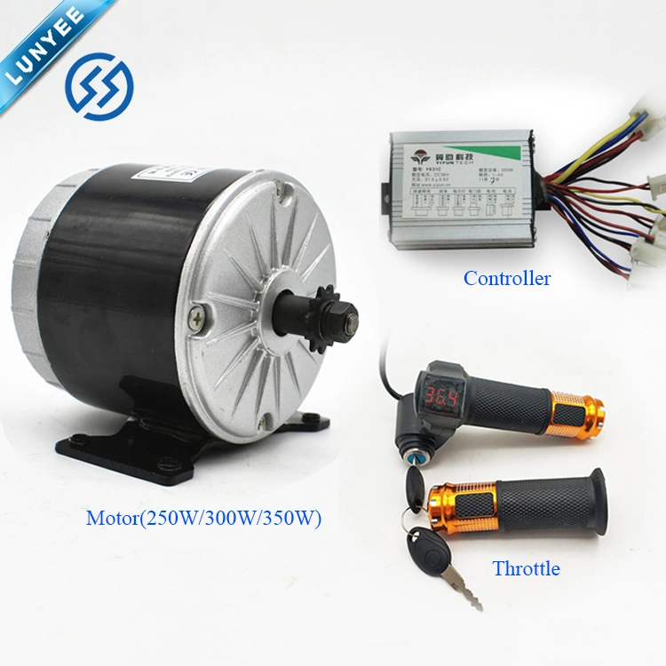 My1016 24V 350W Electric Brush Motor with Speed Controller for Scooter E-Bike ATV