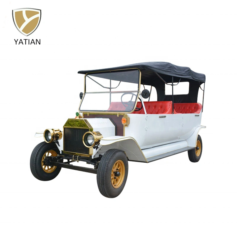 8 Seats Low Speed Pure Electric Vintage Car for Golf Yard or Community