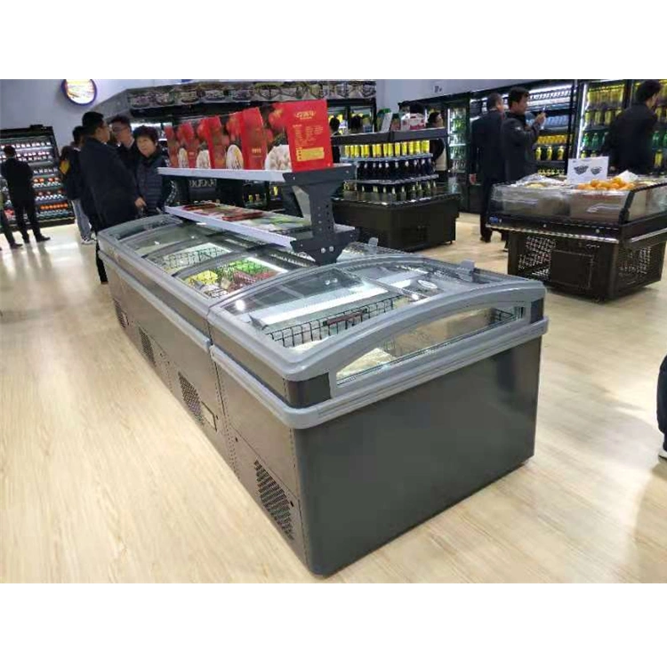 Wholesale/Supplier Commercial Sliding Door Combination Island Freezer Commercial Supermarket Refrigerator Freezers and Refrigerators