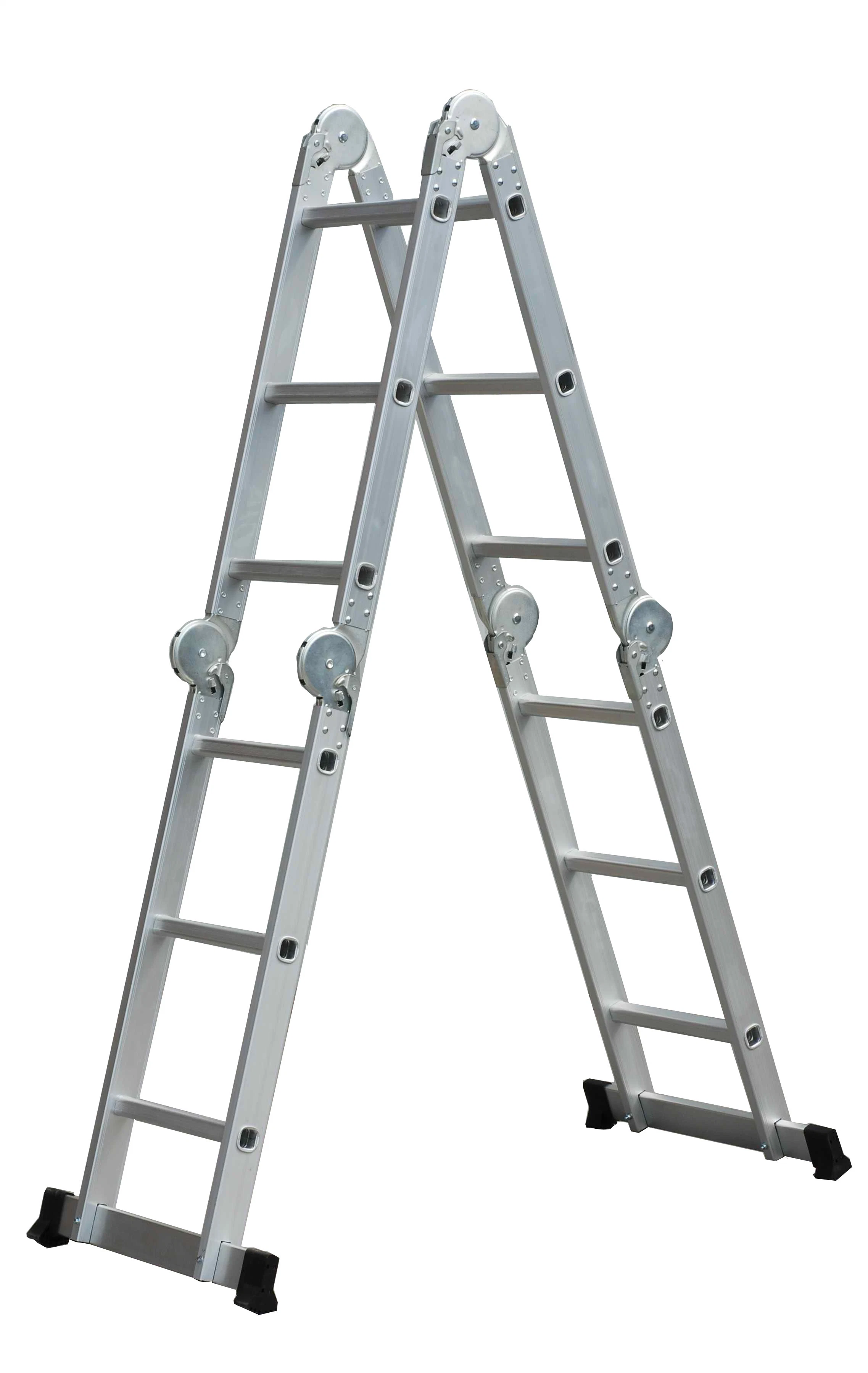 Multipurpose Aluminum Folding Joint Ladder 4X2 Steps for Staircase