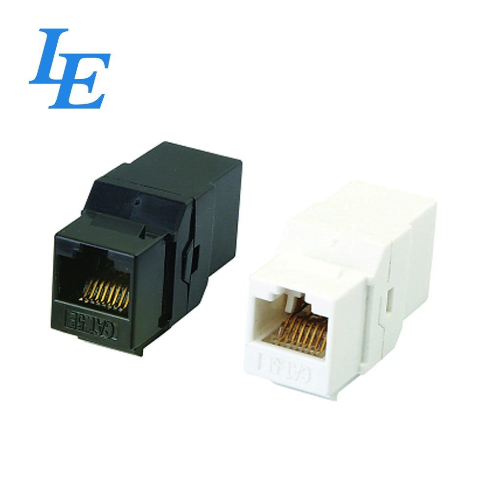 Black High quality/High cost performance CAT6 UTP Inline Coupler Network Keystone Jack