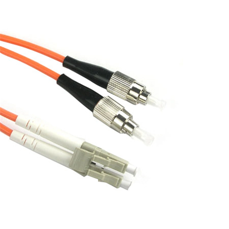 1m LC Upc to FC Upc Duplex 2.0mm PVC Om1 Multimode Fiber Optic Patch Cable