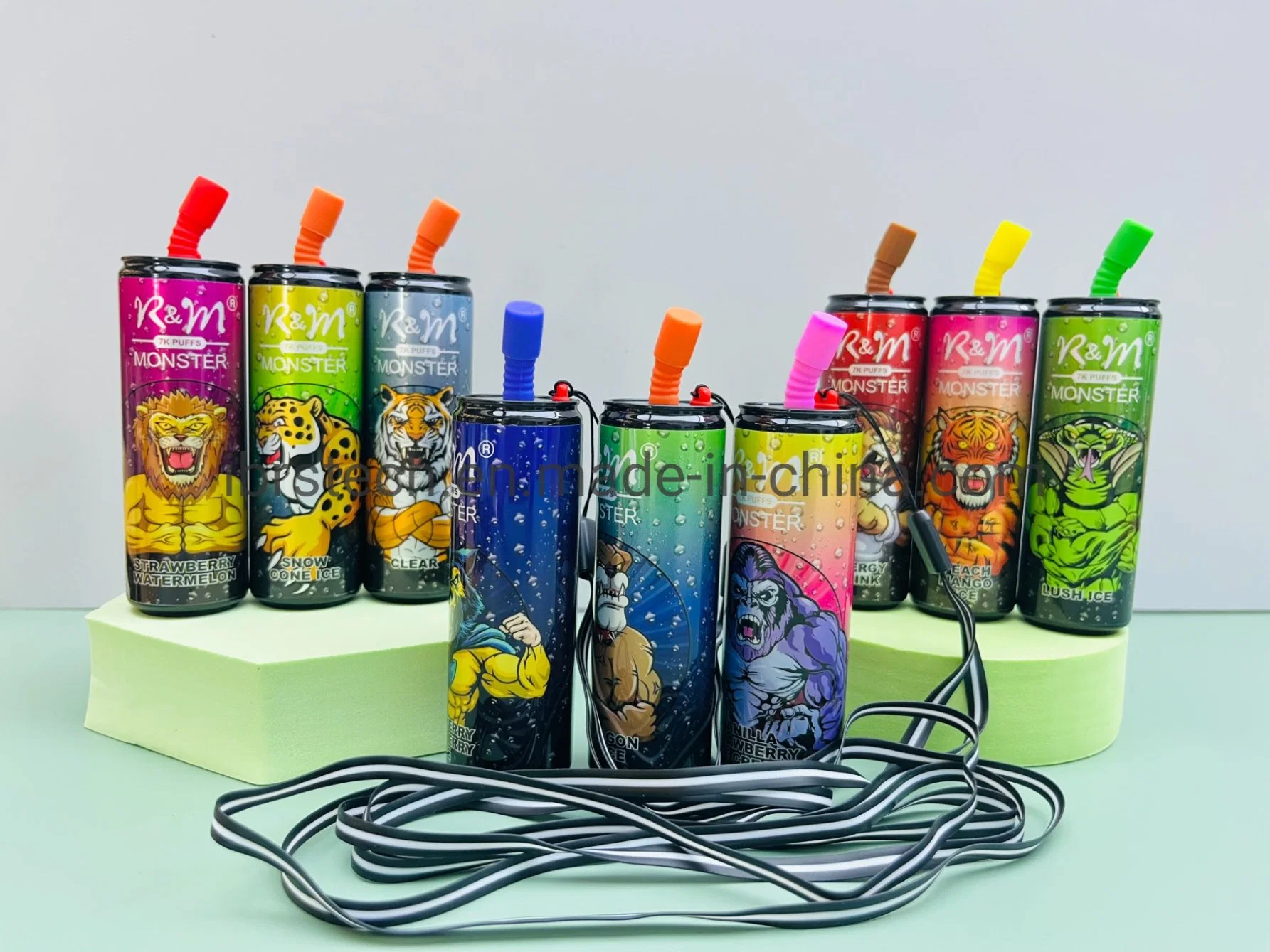 Cola CAN forme Vape Puff mesh bobine cigarette électronique jetable R&amp;M Monster 7000 Puffs Vape