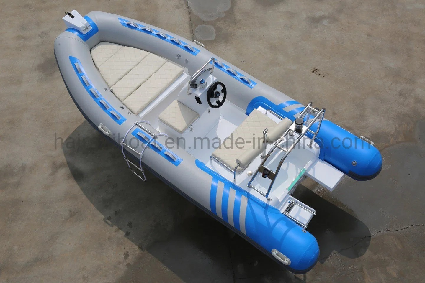 Hot Selling Item 15.7feet 4.8m Multi Colors Fiberglass Rigid Hull Orca Hypalon PVC Inflatable Boat Outboard Motor Boat Marine Rescue Boat Angling Boat for Sale