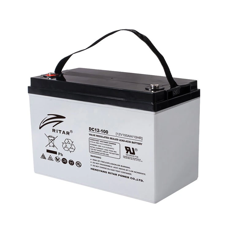 Panneau solaire de l'énergie Ritar batterie 12 V Volt 100 120 150 200 Ah Batteries cycle profond de l'aga Accueil l'utilisation de la Chine