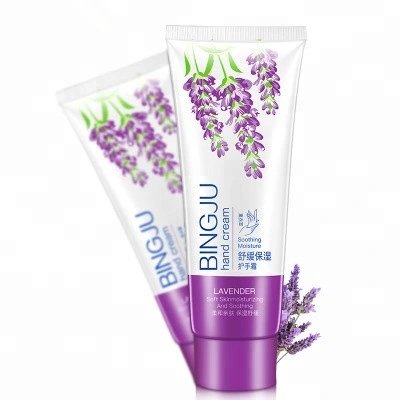 Barata mano natural Crema Hidratante de la marca del cliente Crema de manos lavanda