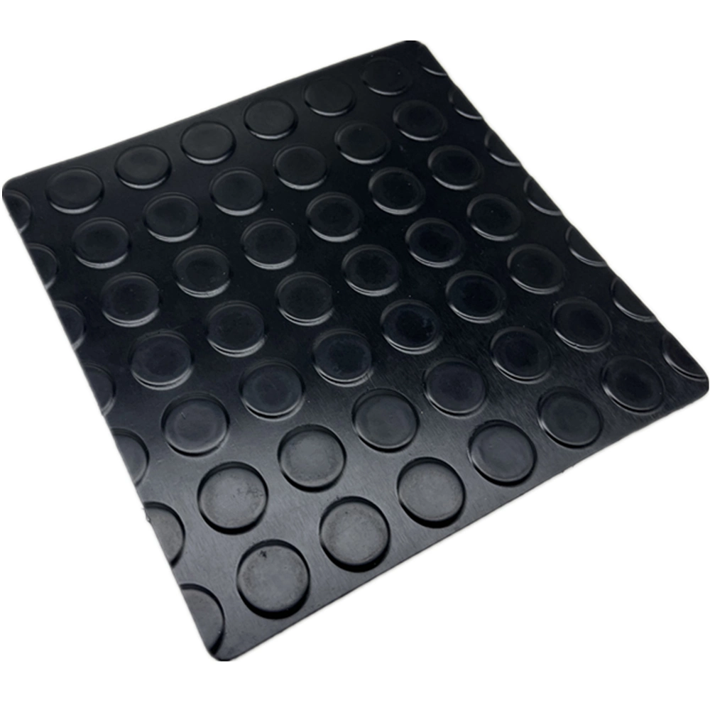 Folha de chão em borracha preta para oficina de oficina de oficina com proteção antideslizante