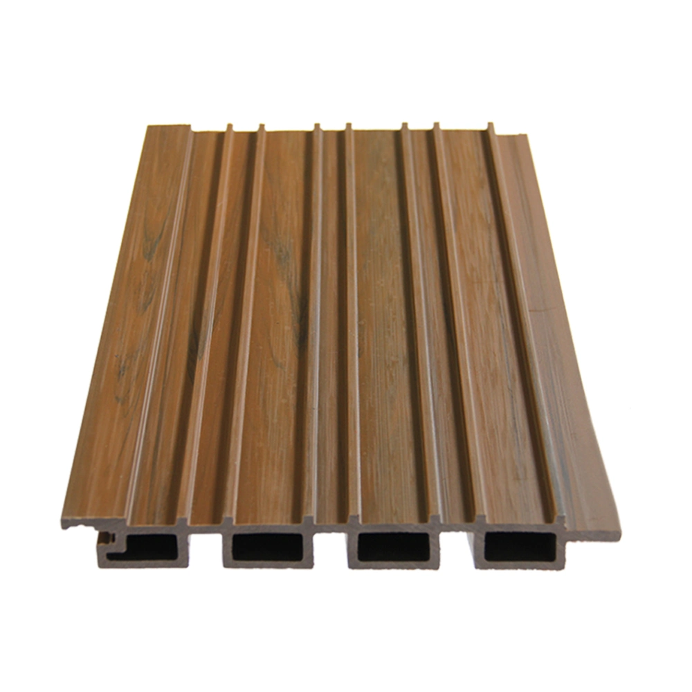 Teak Oak UV Resistant Outdoor Capped WPC Wall Cladding Construction Material