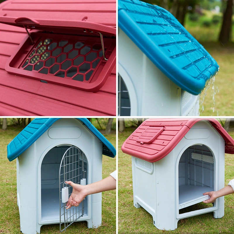 2023 Outdoor Plastic Water Proof Cute Pet House for Dog