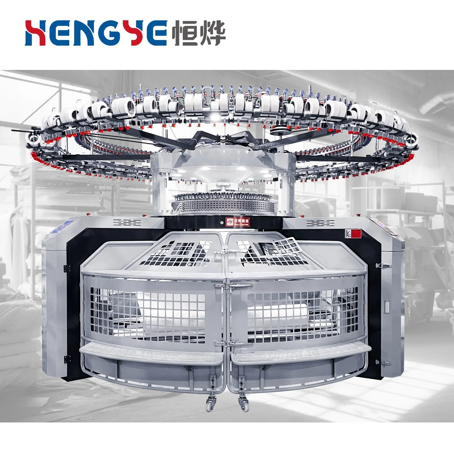 Hengye Double Jersey Circular Textile Machinery with Open Width Frame