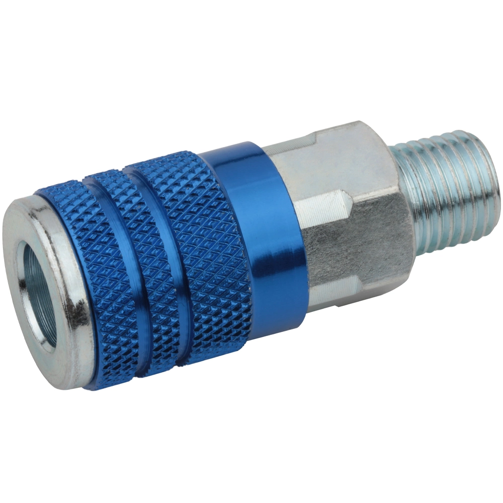 Conector hembra macho de color azul Milton serie USA de Xhnotion Pneumatic Acoplador rápido