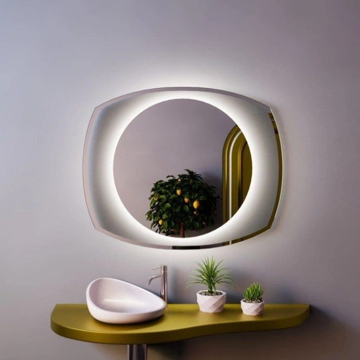 Home Decoration Bathroom Wall Mirror with LED Lighting Dimming