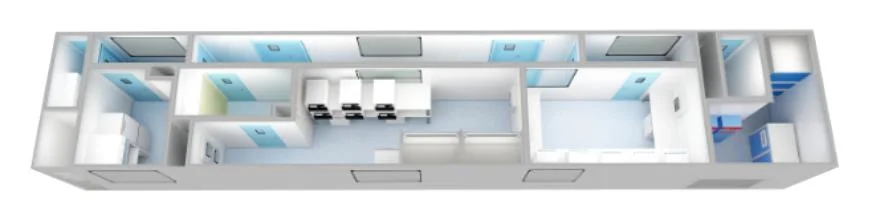 Intergrated Mobile Container PCR Lab Prefab Houses Prefabricated Steel Prefab House