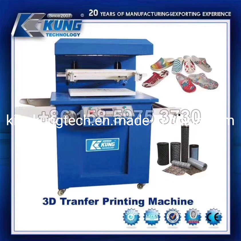 Máquina de impresión de transferencia de 3D de la zapata y la única