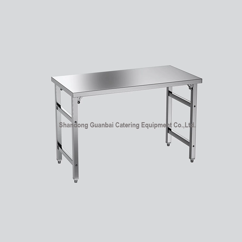 fast delivery stainless steel outdoor table kitchen folding table