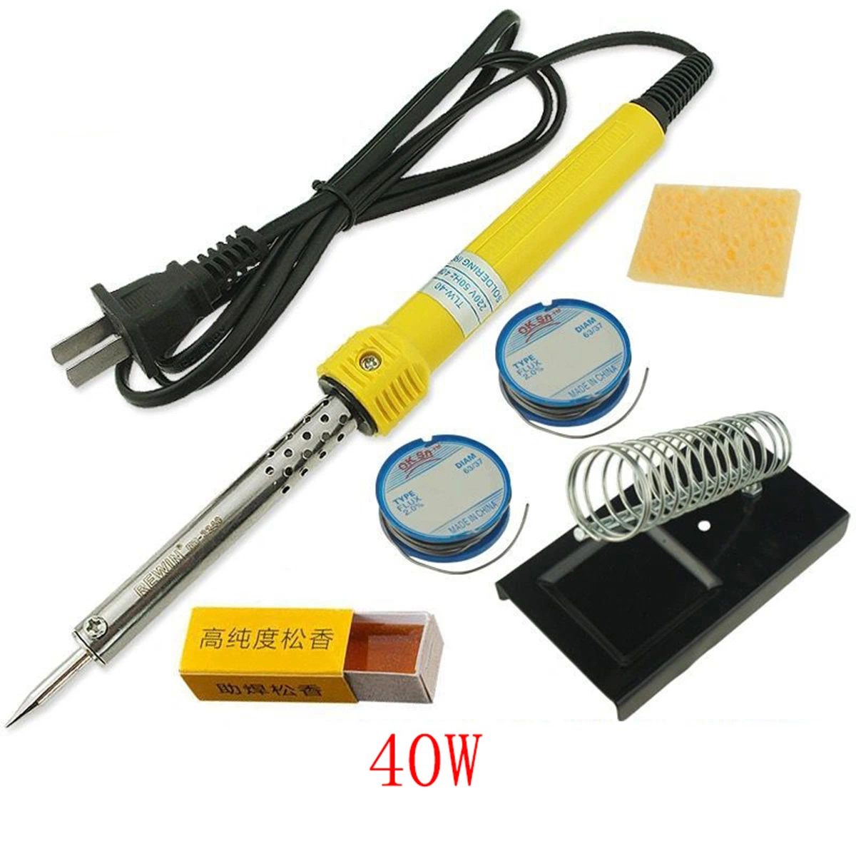 High Temperature 110V/220V Resistance Two Plugs Internal Heating Electric Soldering Irons Si-04