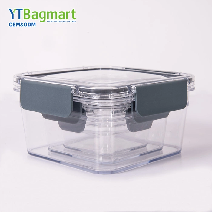 Transparent Tritan Plastic Airtight Kitchen Food Storage Container Set Meal Prep Containers with Lids