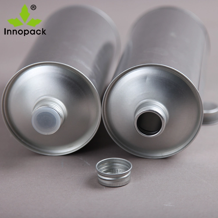 Thinner Plain Color 1L Metal Can with Screw Cap