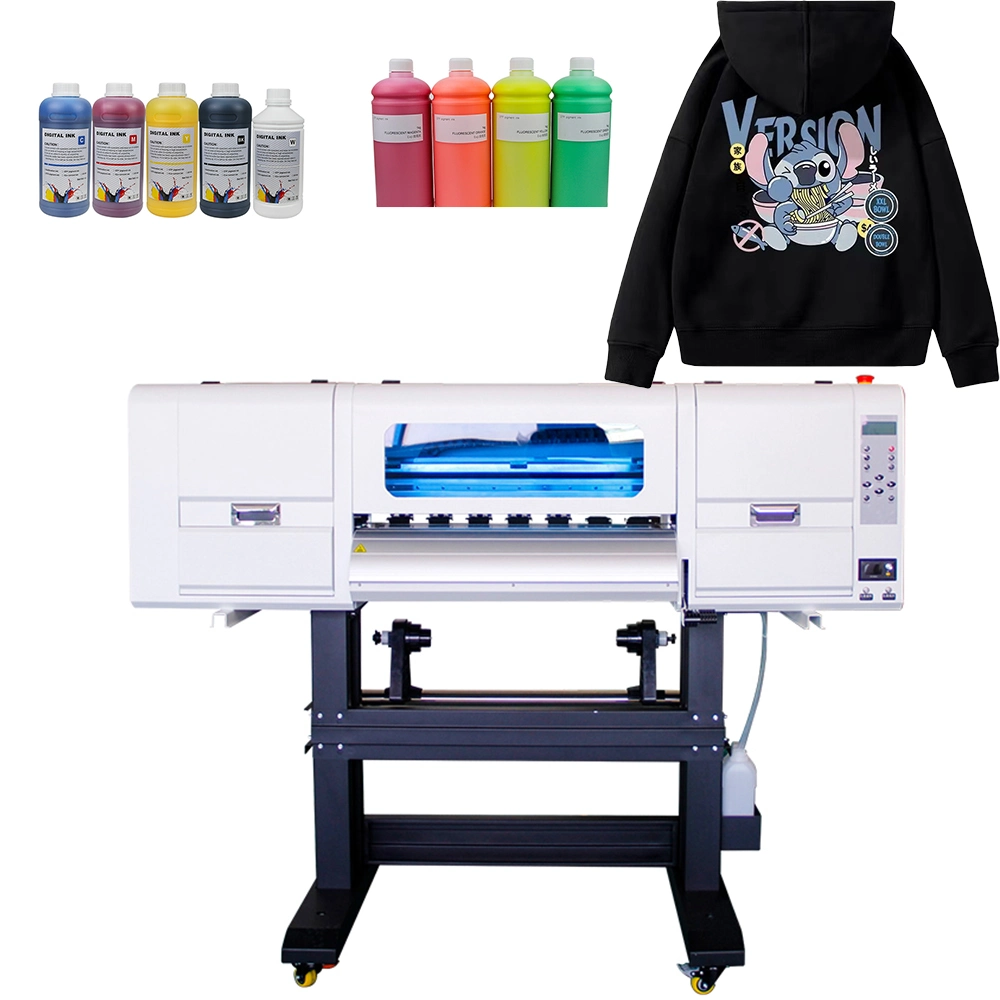 Dtf Printer for T-Shirt Dtf Transfer XP600 Dtf Maintop 6.0 Riin Software Dtf 60cm Printing Machine with Powder Duster Hoson Mainboard
