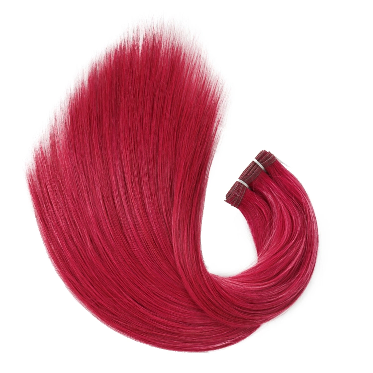 Kbeth Red Human Hair Bulk Straight Remy Fashion Sexy Black Women Accessories Custom Remy Virgin Brazilian Factory Supply Bulk Hair for American Ladies