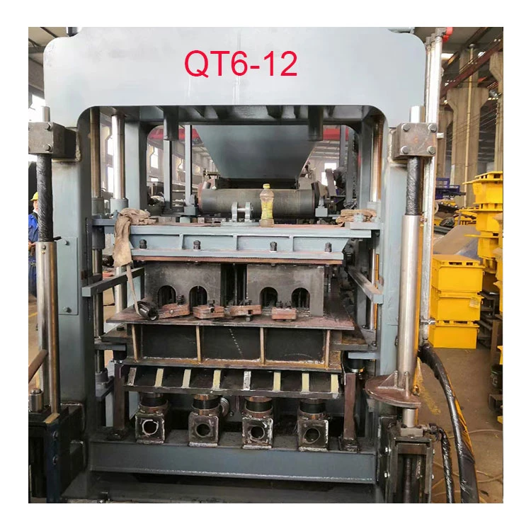 Qt6-12 Multi con bloque de hormigón de cemento de la maquina para fabricar bloque hueco de la maquinaria