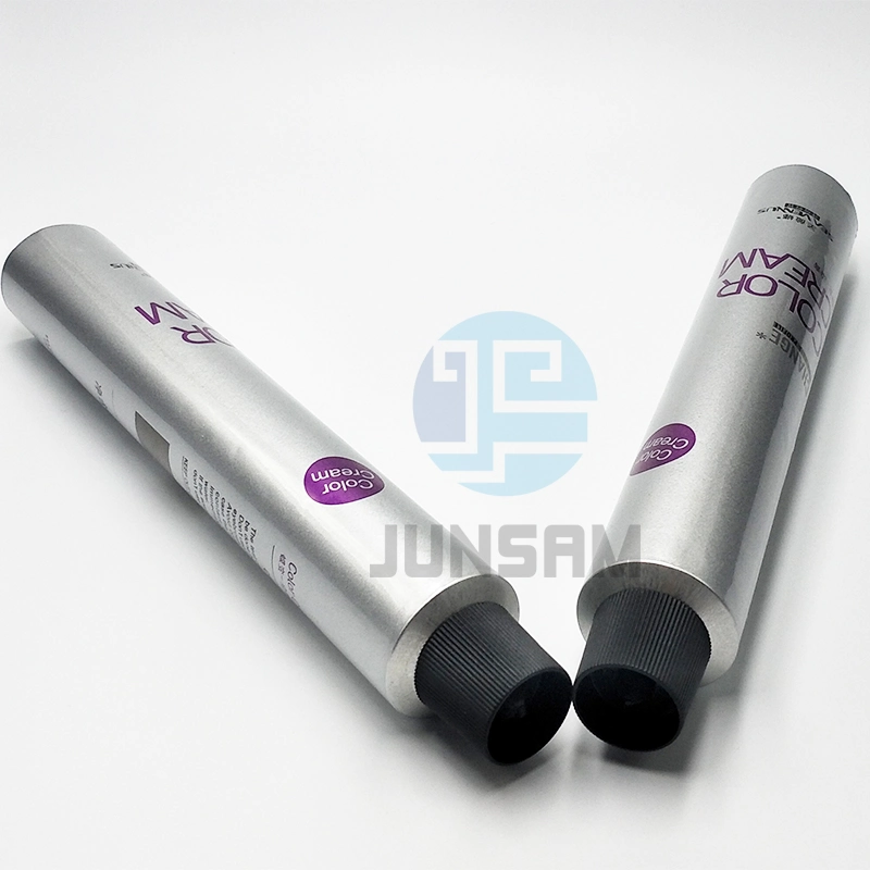 Offset Glossy Printing Aluminium Collapsible Tube 99.7% Pure Hair Dyeing Packing