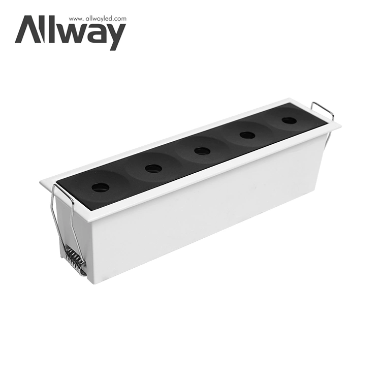 Allway Small Size Square Recessed Showroom Wine Cabinet Hotel Office Downlight linear LED de 3 W.