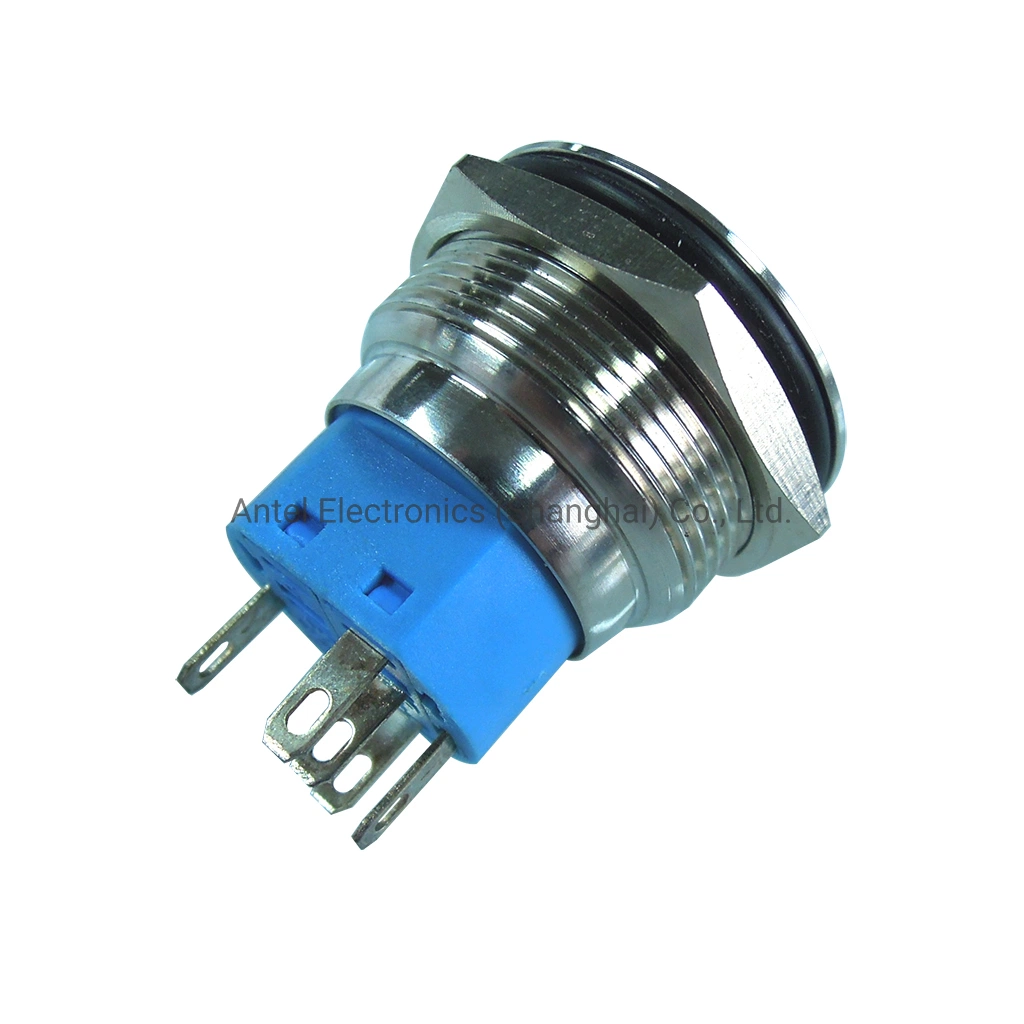 25mm LED Light Metal Waterproof Push Button Switch