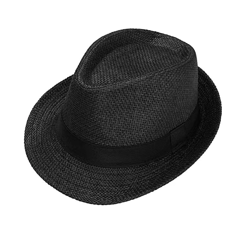 Classic Panamá Verano Fedora papel Trilby Sun paja sombreros para Hombre Mujer Sombrero Playa