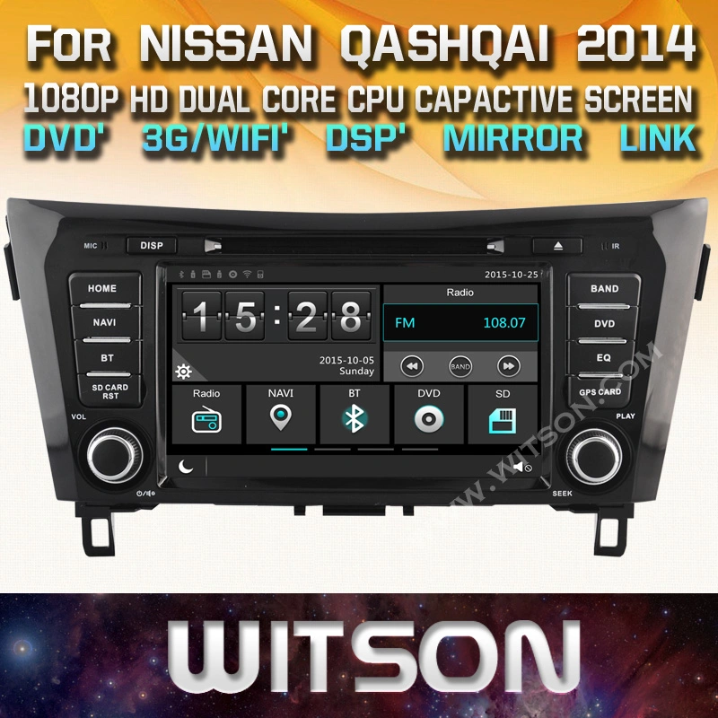 Witson Quad-Core Android 11 Car DVD GPS Player for Nissan Qashqai 2014-2017 1080P HD Video Built in TPMS/DVR/OBD Function