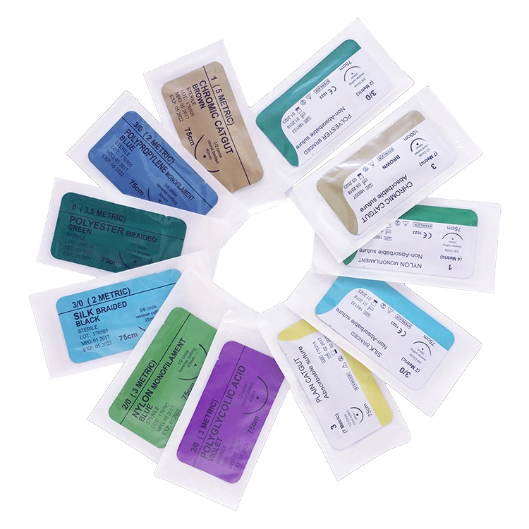 Medical Supply---Sterile Surgical Suture (PGA/PDO/Silk/Nylon/Catgut)