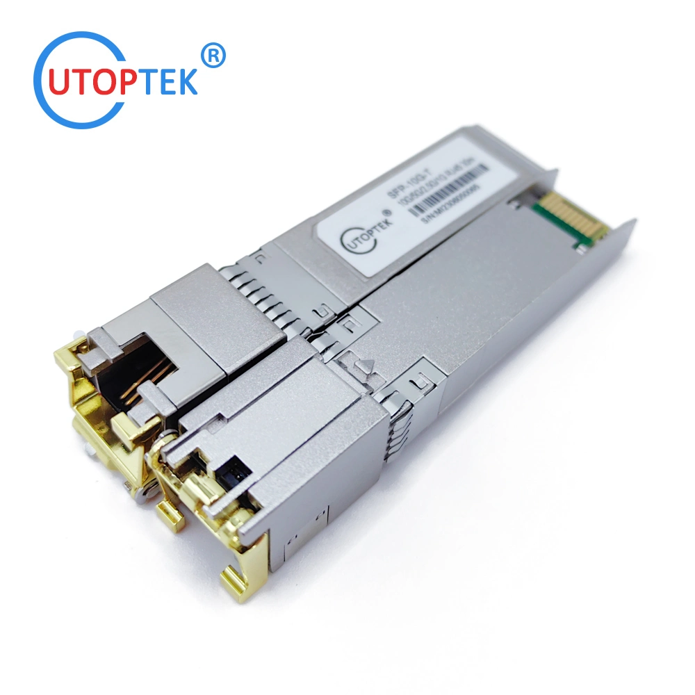 Suministro de fábrica 10g 5g 2,5g 1g 100m base-T Cobre RJ45 Módulo transceptor SFP UTP SFP para Cisco Huawei