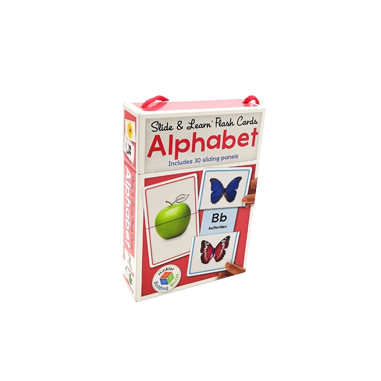 Impression d'enfants Premiers mots diapositive et apprendre l'alphabet de la mémoire Flash Cards