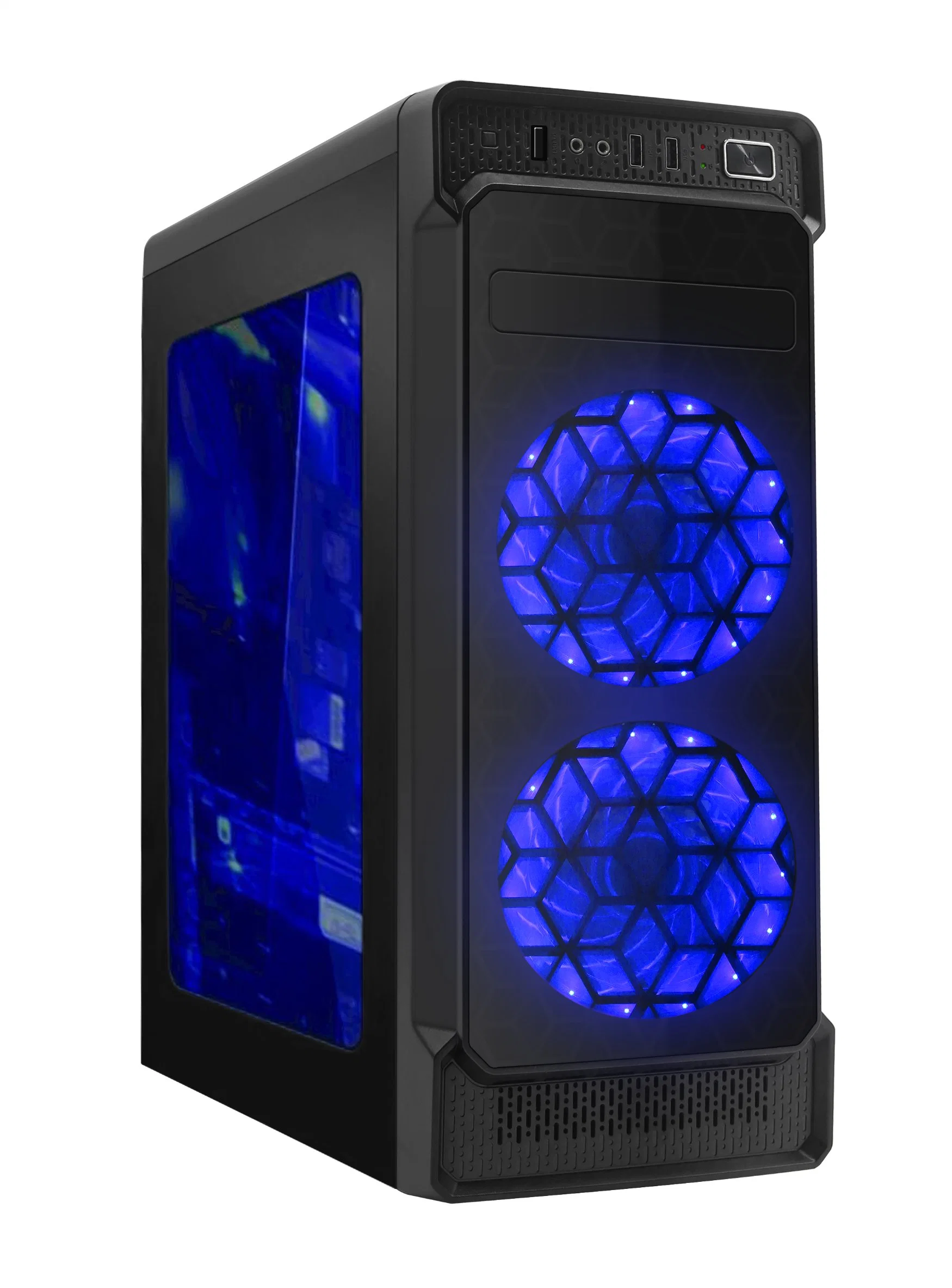 PC Cabinet Two Tempered Glass Gaming ATX Full Tower Gamer Computer Case