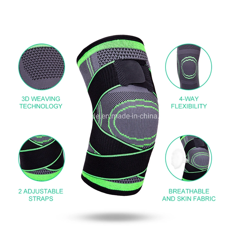 Nylon Elastic Sports Knee Pads Breathable Support Knee Brace Running Fitness Knee Protector