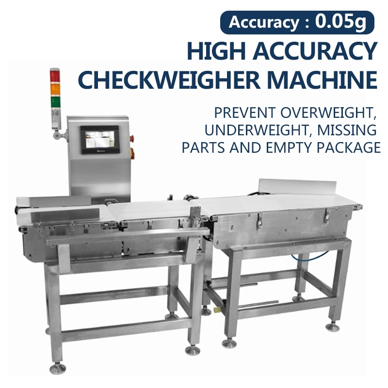 OEM Custom Combined Machine Food Metal Detector and Checkweigher with Pusher Rejector