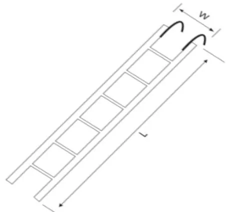 Verzinktes Gerüst Treppen Stahl Affe Leiter für H-Rahmen