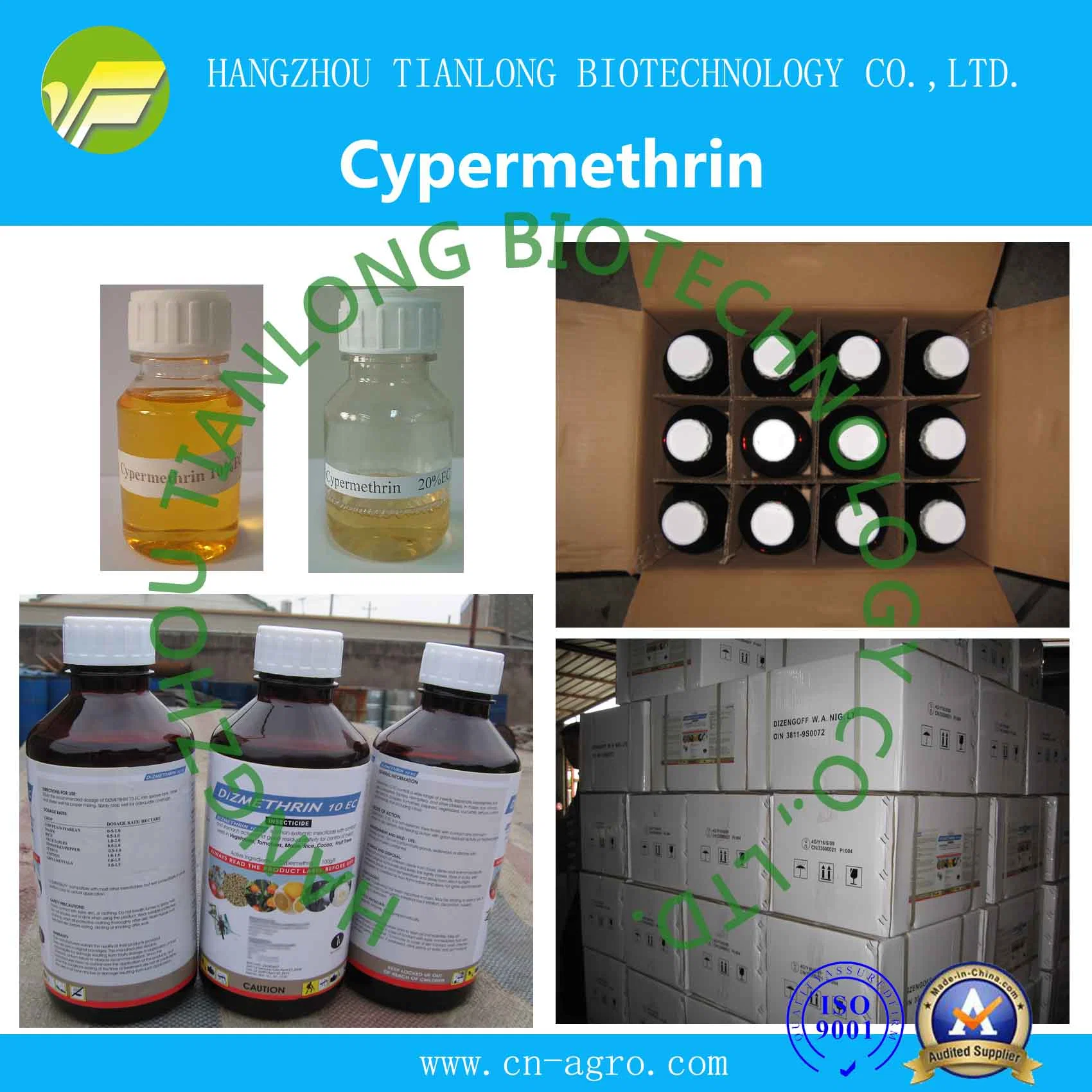 Cypermethrin (95%TC, 5%EC, 10%EC, 20%EC, 25%EC)-Insecticide