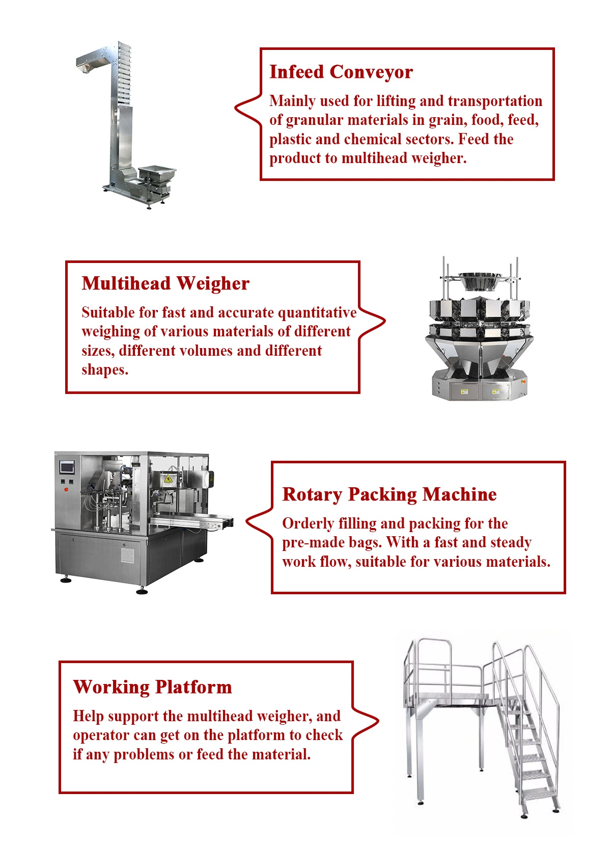 Automatische getrocknete Früchte getrocknete Apfel Verpackung Doypack Stand Up Zip Verpackungsmaschine Für Beutel