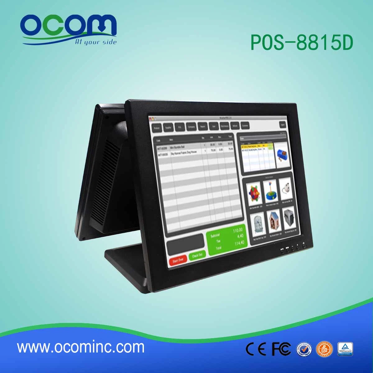 POS System for Cash Register with Touch Screen Monitor Point of Sale