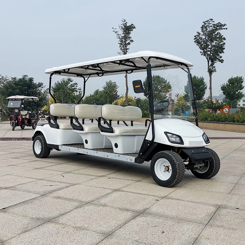 Hot Sale 8 Seater Golf Cart Electric Golf Car with Head Lights Fully Equipped Available