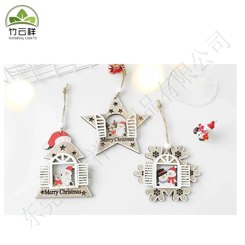 Christmas Tree Decorations Wooden Decorative Crafts